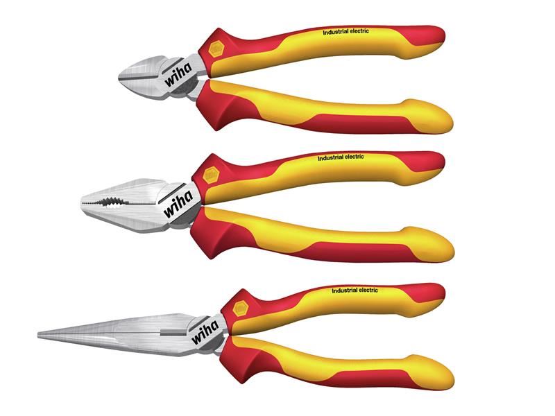 Wiha Industrial electric Pliers Set, 3 Piece Wiha - Dynamic Drive