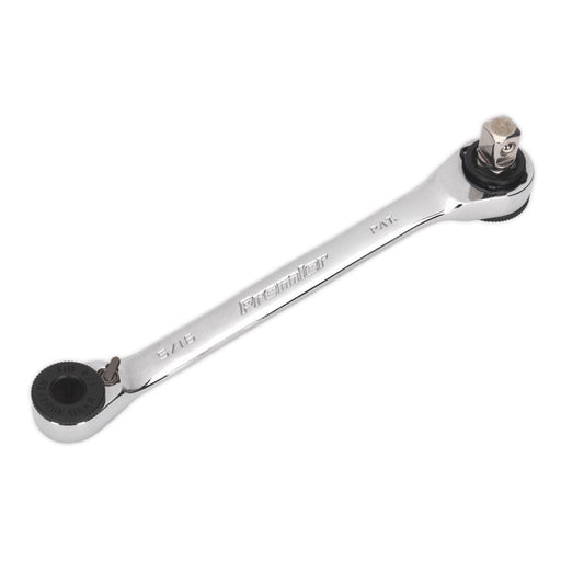 Sealey Ratchet Spanner 1/4"Hex x 5/16"Hex Drive with 1/4"Sq Drive Adaptor AK6967 Sealey - Dynamic Drive