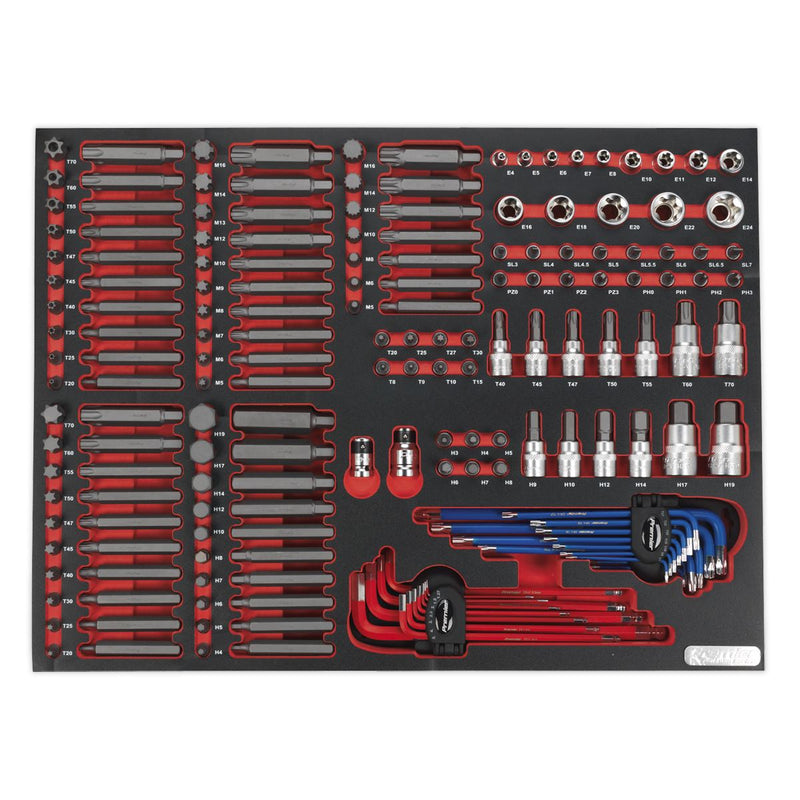 Sealey Tool Tray with Specialised Bits & Sockets 177pc TBTP07 Sealey - Dynamic Drive