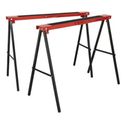 Sealey Fold Down Trestles Pair 100kg Capacity per Trestle FDT2 Sealey - Dynamic Drive