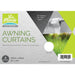 Via Mondo Awning Curtains 145 X 90Cm (8) White QQ123456B Via Mondo - Dynamic Drive