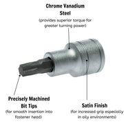 Teng Tools 1/2" TX Bit Socket TX27 Teng Tools - Dynamic Drive