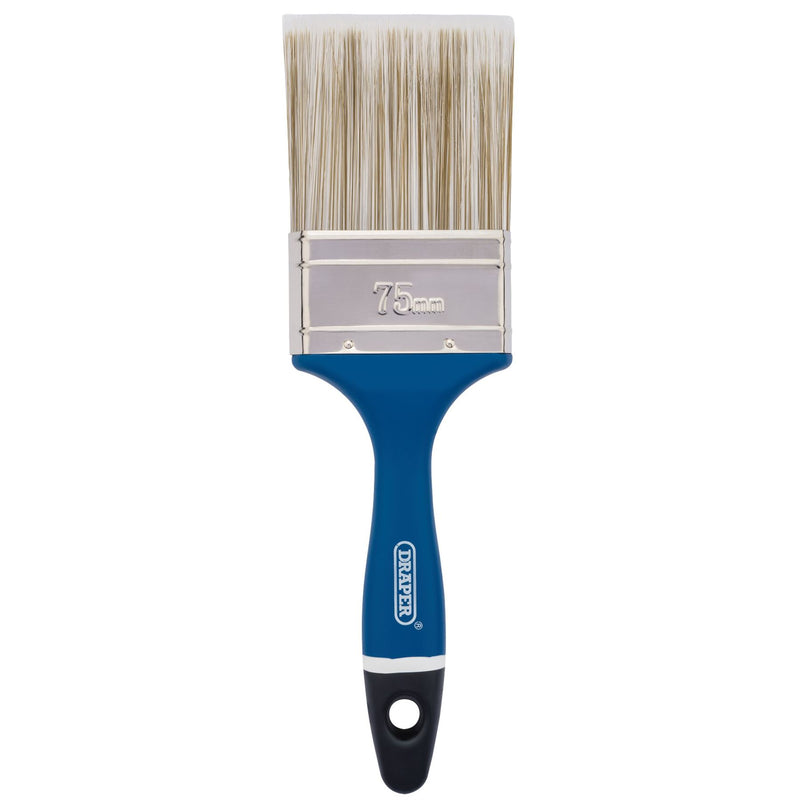 Draper Soft Grip Handle Paint-Brush, 75mm, 3" 82493 Draper - Dynamic Drive