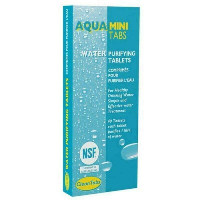 Aqua Clean MINI Water Purification Tablets Box 40 Tabs Hiking Cadets Scouts Aqua Clean  - Dynamic Drive