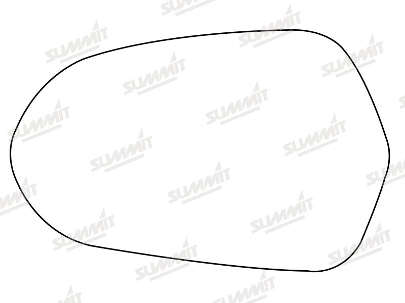 Summit Stick-On Aspheric Mirror Glass fits Audi A6 12 on LHS Summit - Dynamic Drive