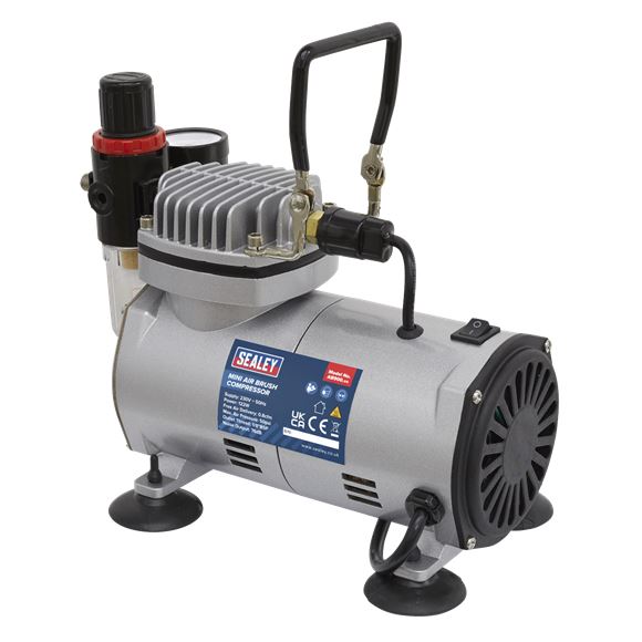 Sealey Mini Air Brush Compressor AB900 Sealey  - Dynamic Drive