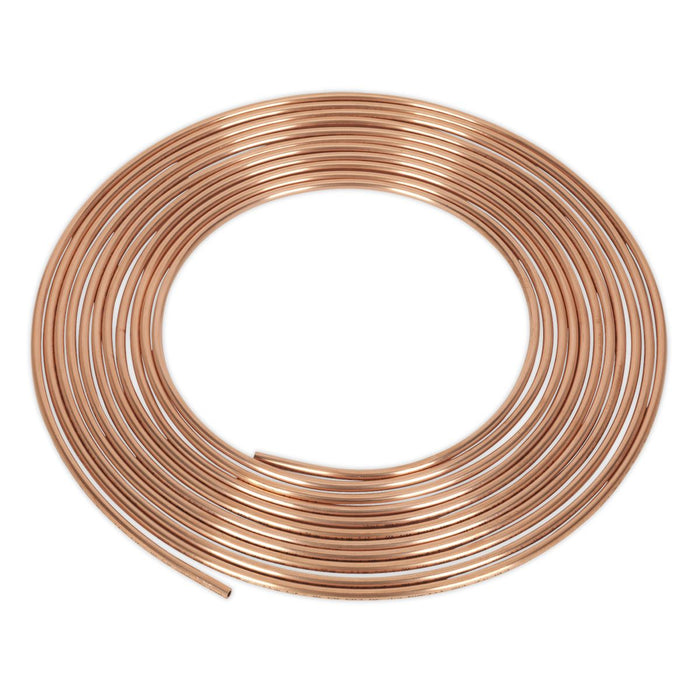 Sealey Brake Pipe Copper Tubing 20 Gauge 3/16" x 25ft CBP001 Sealey - Dynamic Drive