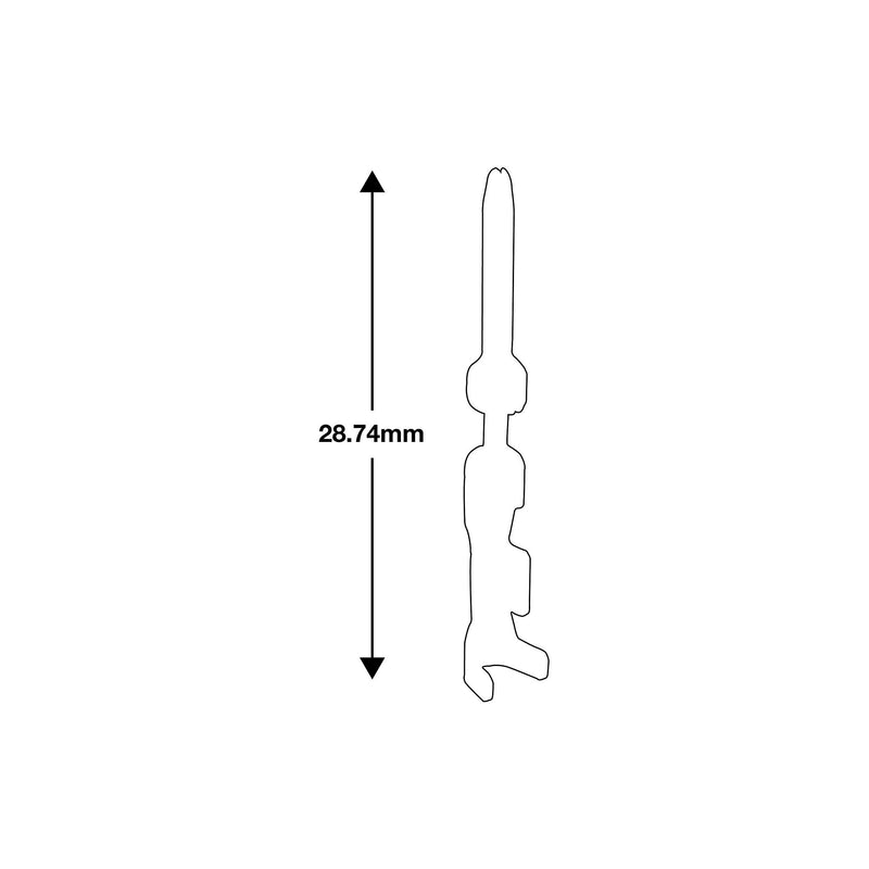 Connect Non-Insulated Male Terminals 50pc 37488 Tool Connection - Dynamic Drive