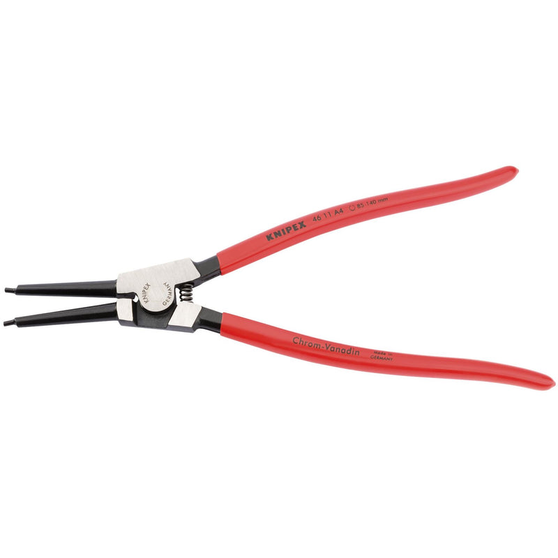 Draper Knipex 46 11 A4 A4 Straight External Circlip Pliers, 85 - 140mm 81030 Draper - Dynamic Drive