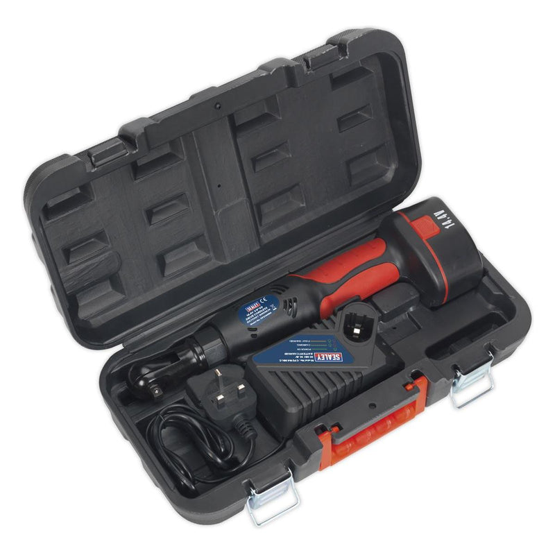 Sealey Cordless Ratchet Wrench 14.4V 2Ah Ni-MH 3/8"Sq Drive CP2144MH Sealey - Dynamic Drive