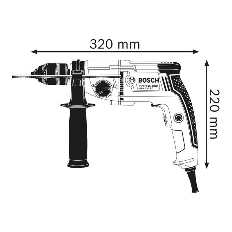 Bosch GBM 13-2 RE Professional Rotary Drill 750W 240V Bosch - Dynamic Drive