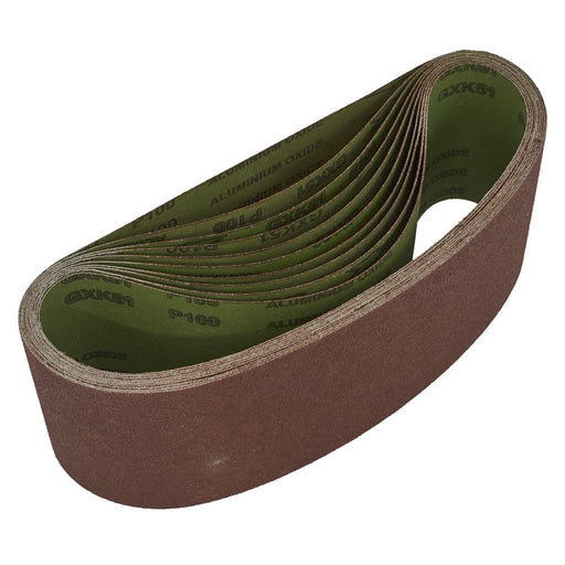 Sealey Sanding Belt 100 x 610mm 100Grit Pack of 10 WSB61100 Sealey - Dynamic Drive