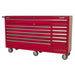 Sealey Rollcab 12 Drawer with Ball-Bearing Slides Heavy-Duty Red AP6612 Sealey - Dynamic Drive