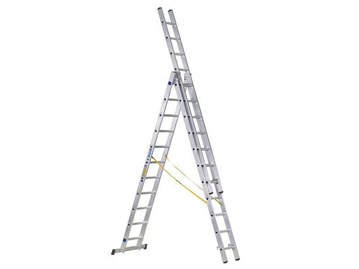 Zarges D-Rung Combination Ladder 3-Part 3 x 10 Rungs Zarges - Dynamic Drive