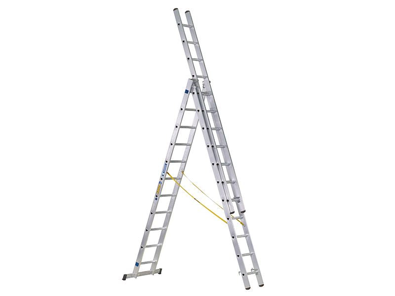 Zarges D-Rung Combination Ladder 3-Part 3 x 10 Rungs Zarges - Dynamic Drive
