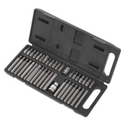 Siegen 40pc 3/8" and 1/2" Drive Socket Trx-Star Torx Hex Spline Bit Set in Case Siegen by Sealey  - Dynamic Drive
