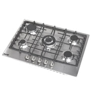 Baridi Gas Hob with 5 Cooking Zones 70cm - Stainless Steel DH227 Baridi - Dynamic Drive