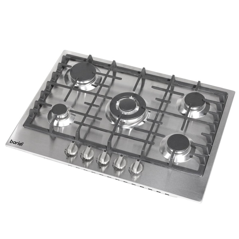 Baridi Gas Hob with 5 Cooking Zones 70cm - Stainless Steel DH227 Baridi - Dynamic Drive