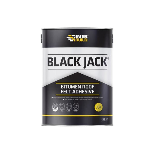 Everbuild Sika Black Jack® 904 Bitumen Roof Felt Adhesive 5 litre Everbuild Sika - Dynamic Drive