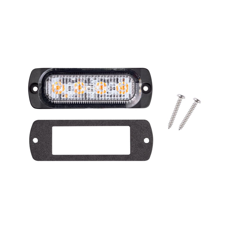 Ring Slimline Amber 4 LED Strobe - RCV2214 Ring Automotive - Dynamic Drive