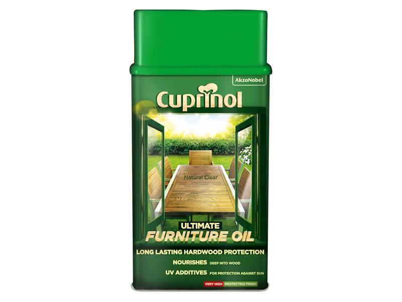 Cuprinol Ultimate Furniture Oil Clear 1 litre Cuprinol - Dynamic Drive
