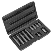 Sealey Spline Bit & Holder Set 11pc 3/8"Sq Drive S0534 Siegen by Sealey - Dynamic Drive