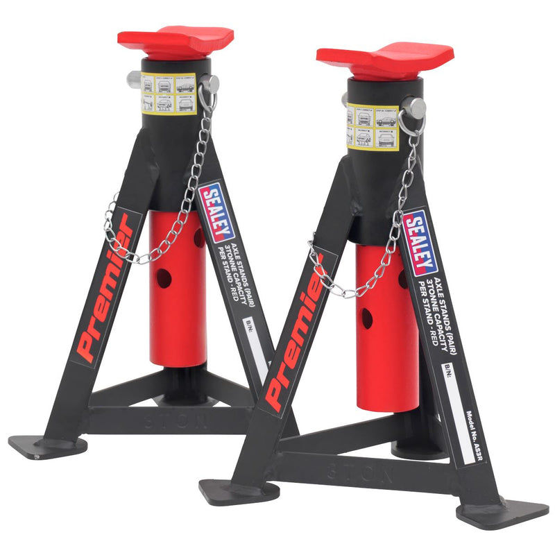 Sealey Trolley Jack 3t & AXLe Stands (Pair) 3t per Stand Combo 3040ARCOMBO Sealey - Dynamic Drive