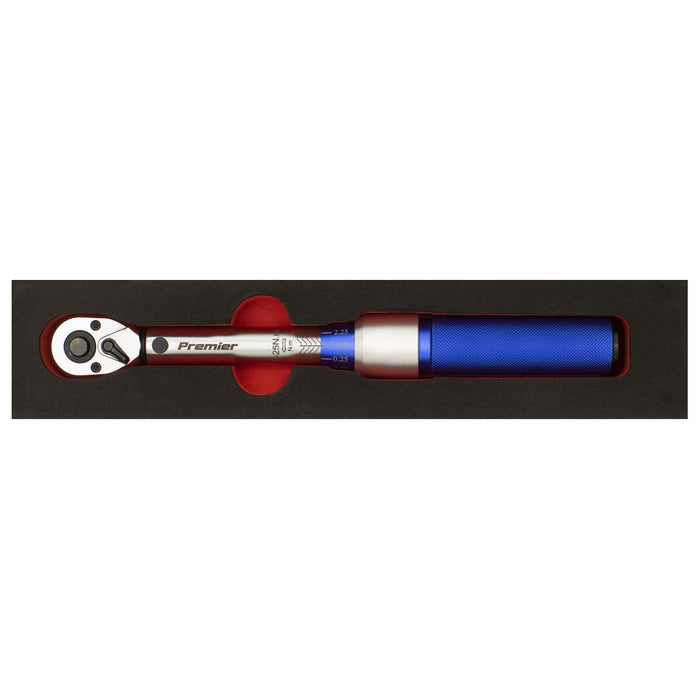 Sealey Torque Wrench Micrometer Style 3/8" Drive 5-25Nm Calibrated in EVA Tray Sealey  - Dynamic Drive