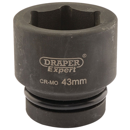 Draper Expert HI-TORQ 6 Point Impact Socket, 1" Sq. Dr., 43mm 05123 Draper - Dynamic Drive