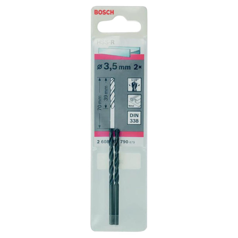 Upgrade your toolkit with Bosch HSS Twist Point Teq Drill Bit 3.5mm Pk2 Bosch - Dynamic Drive