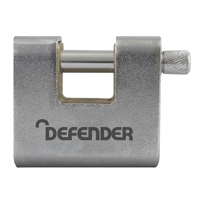 Defender Armoured Warehouse Block Padlock 60mm DEFENDER - Dynamic Drive