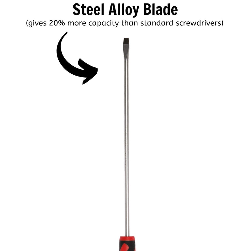 Teng Tools Flat Screwdriver 1.0 x 5.5 x 200mm M Teng Tools - Dynamic Drive