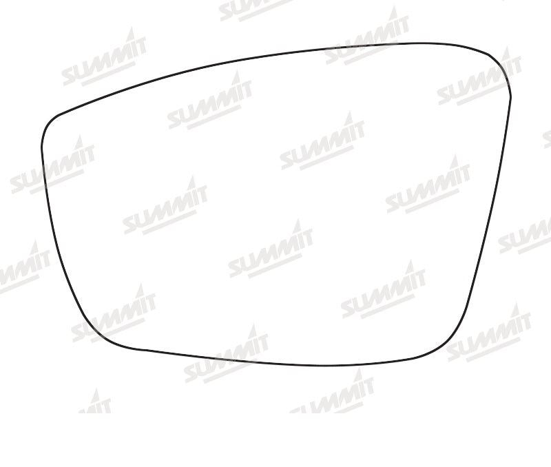 Summit Heated Base Plate With Standard Mirror Glass fits VW Up 12 on LHS Summit - Dynamic Drive