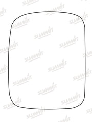 Summit Stick-On Standard Mirror Glass fits Nissan Terrano Ford Maverick RHS Summit - Dynamic Drive