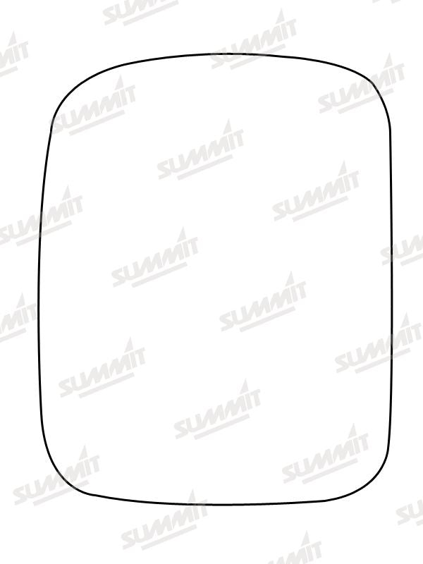 Summit Stick-On Standard Mirror Glass fits Nissan Terrano Ford Maverick RHS Summit - Dynamic Drive