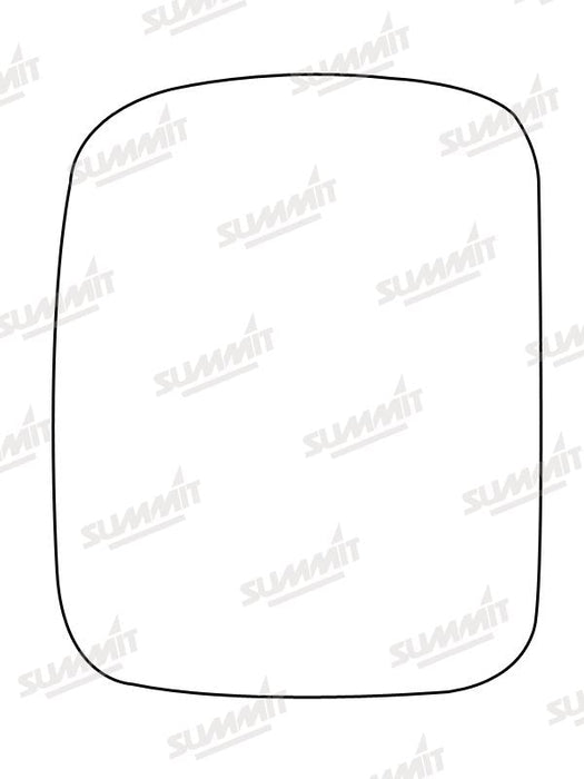 Summit Stick-On Standard Mirror Glass fits Nissan Terrano Ford Maverick RHS Summit - Dynamic Drive