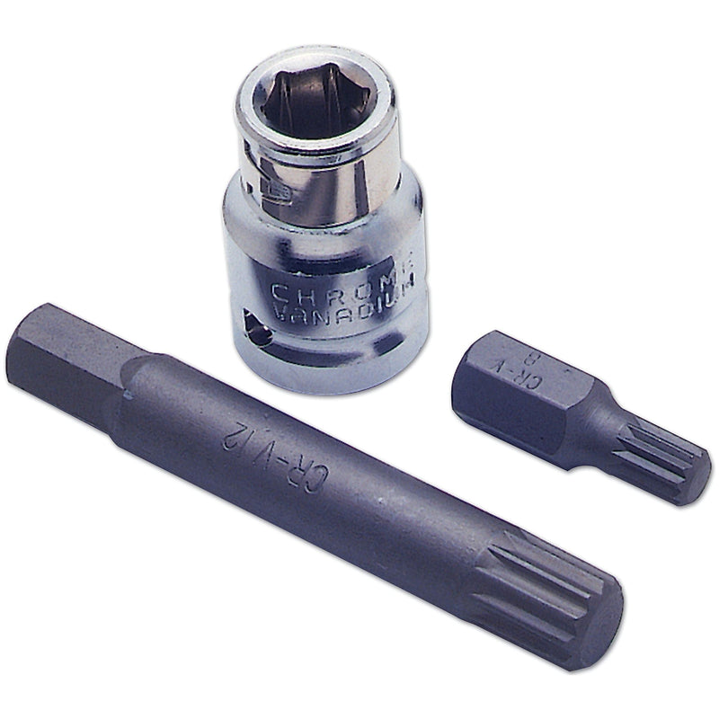 Laser Spline Bit Set 3pc 0329 Laser - Dynamic Drive
