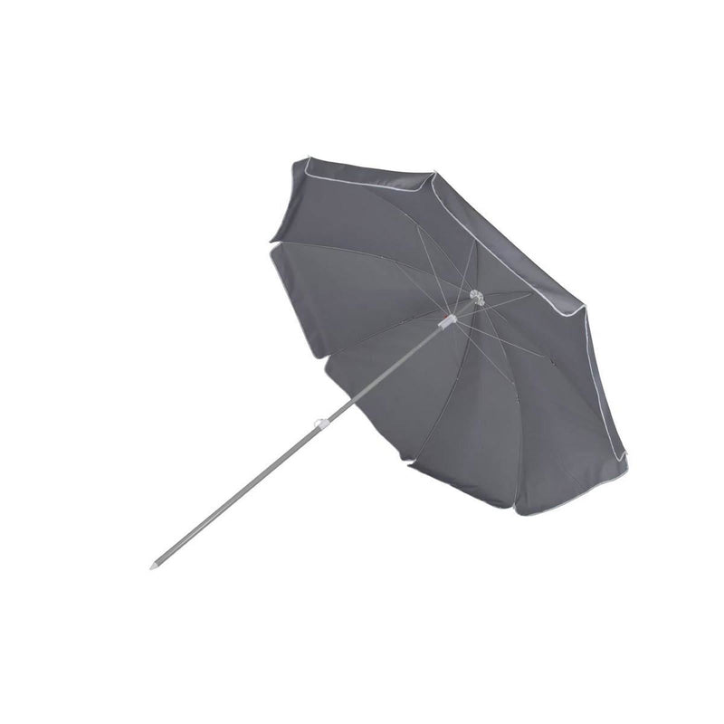 Bo-Camp Parasol Articulated Arm Polyester Dia 165cm Grey Bo-Camp - Dynamic Drive
