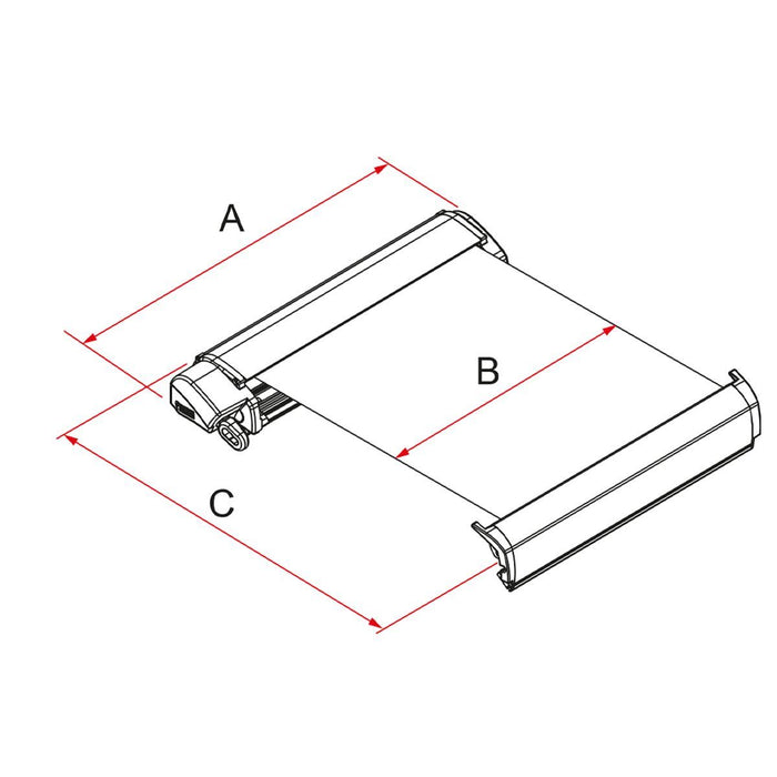 Fiamma F80L 450 Awning Titanium Royal Blue Fiamma - Dynamic Drive