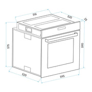Baridi Integrated Fan-Assisted Electric Oven 60cm 55L Capacity Baridi - Dynamic Drive