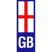 W4 Gb Plate England Upright Sticker 37138 W4 - Dynamic Drive