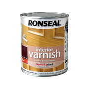 Ronseal Interior Varnish Quick Dry Gloss Deep Mahogany 750ml Ronseal - Dynamic Drive