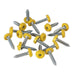 Sealey Numberplate Screw Plastic Enclosed Head 4.8 x 24mm Yellow Pack of 50 Sealey - Dynamic Drive