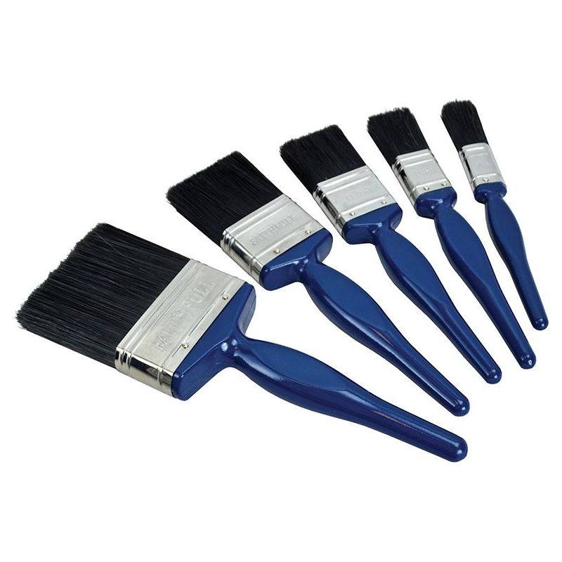 Faithfull Utility Paint Brush Set, 5 Piece Faithfull - Dynamic Drive