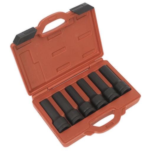 Sealey Impact 12-Point & TRX-Star* Female Deep Socket Set 6pc 3/4"Sq Drive SX099 Sealey - Dynamic Drive