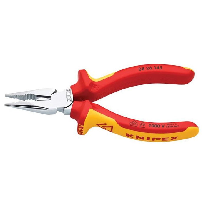 Knipex VDE High Leverage Needle Nose Pliers 145mm Knipex - Dynamic Drive