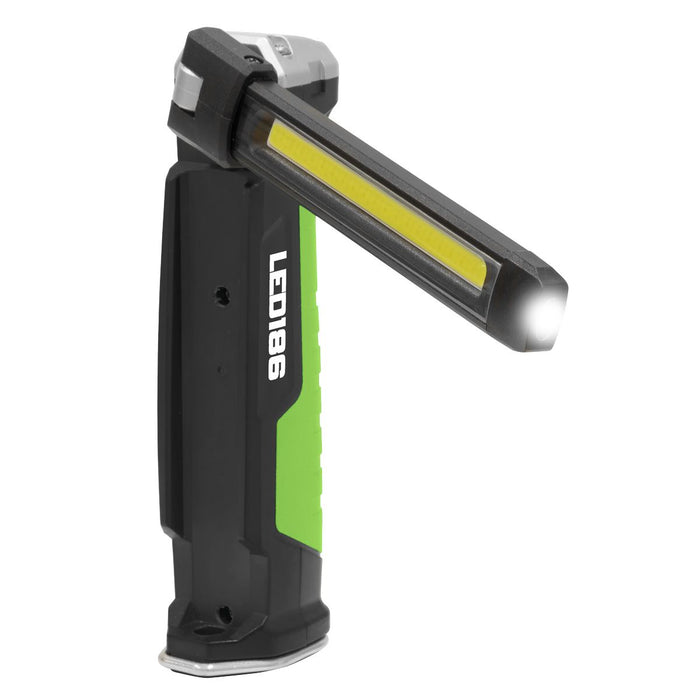 Sealey LED186 Rechargeable Slim Folding Inspection Lamp 6W COB LED + 1W LED Li-i Sealey  - Dynamic Drive
