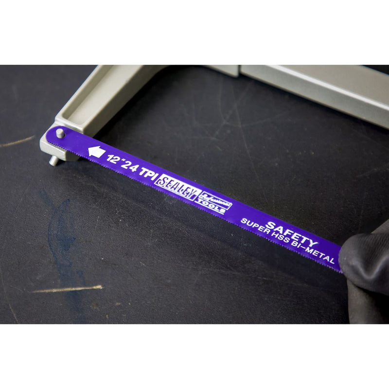 Sealey Hacksaw Blade 300mm HSS Bi-Metal 24tpi Pack of 5 HSB0524 Sealey - Dynamic Drive