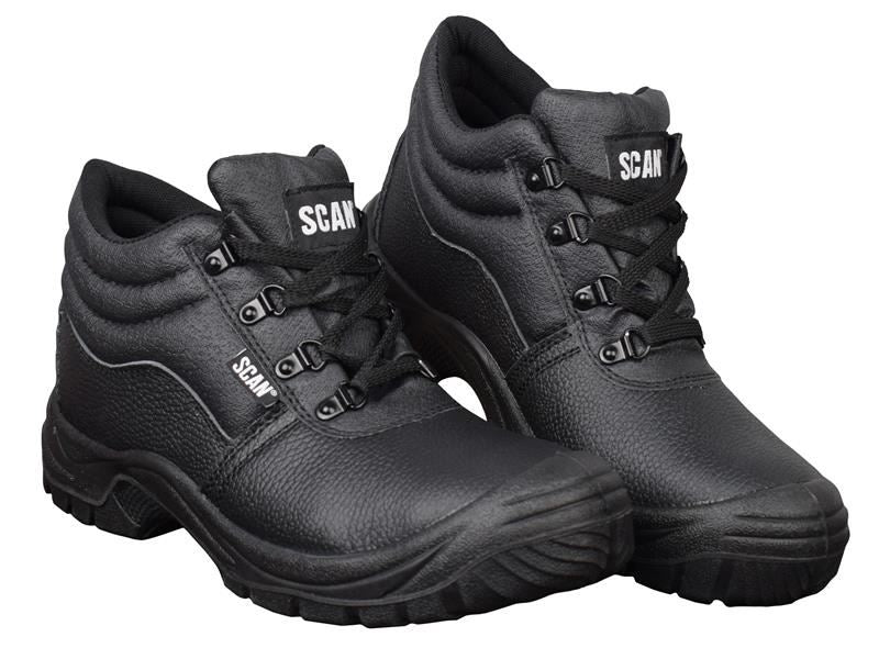 Scan 4 D-Ring Chukka Safety Boots Black UK 12 EUR 47 Scan - Dynamic Drive
