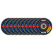 Sealey 115mm Aluminium Oxide Flap Discs 80Grit 22mm Bore - Pack of 10 FD11580E10 Sealey - Dynamic Drive